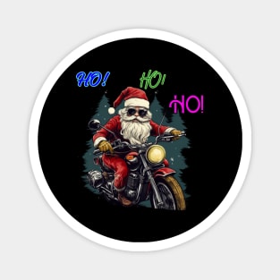 Santa Claus on motorcycle, christmas, riders Magnet